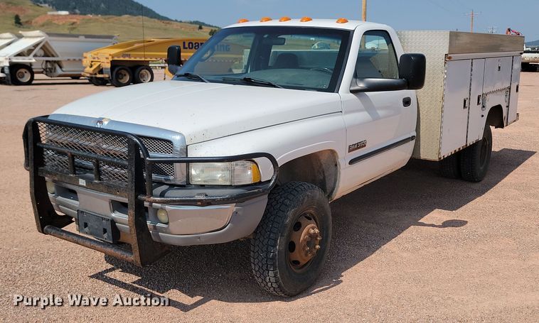 image for item OD9679 2001 Dodge  Ram 3500 utility bed pickup truck