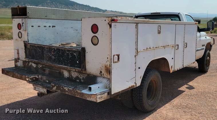 image for item OD9679 2001 Dodge  Ram 3500 utility bed pickup truck