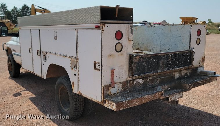 image for item OD9679 2001 Dodge  Ram 3500 utility bed pickup truck