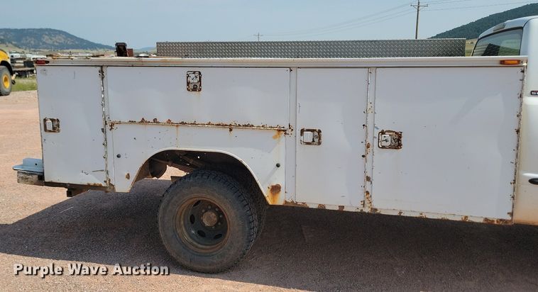 image for item OD9679 2001 Dodge  Ram 3500 utility bed pickup truck