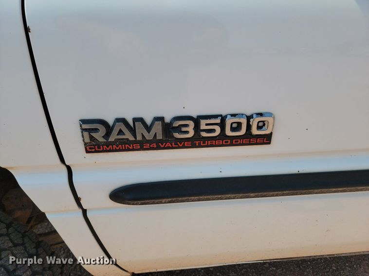 image for item OD9679 2001 Dodge  Ram 3500 utility bed pickup truck