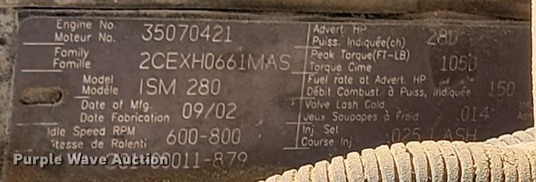 image for item OD9683 2003 Sterling  L9500 ready mix truck