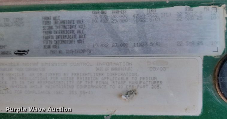 image for item OD9683 2003 Sterling  L9500 ready mix truck