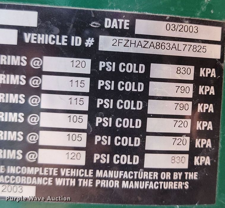 image for item OD9683 2003 Sterling  L9500 ready mix truck