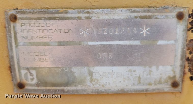 image for item OD9686 1985 Caterpillar 936 wheel loader
