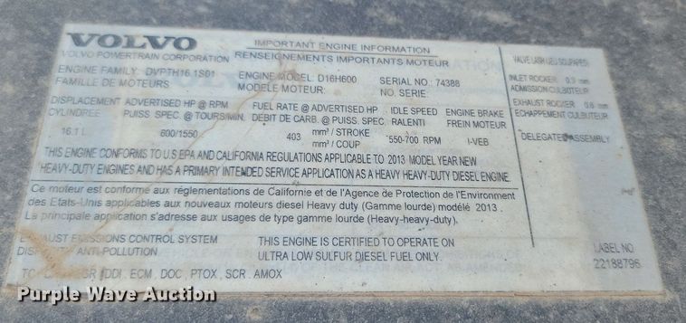 image for item OD9690 2014 Volvo  VNL semi truck