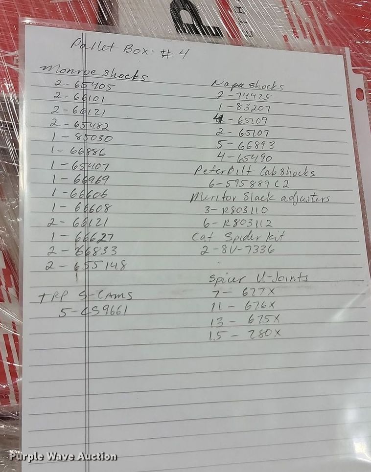 image for item OD9697 Truck parts