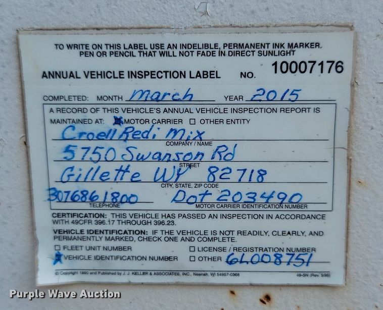 image for item OD9705 2006 Ranch bottom dump pup trailer