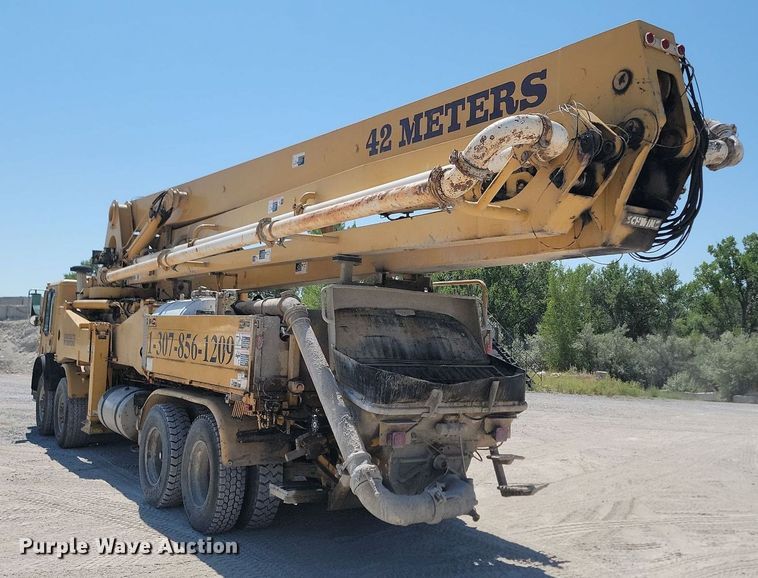 image for item OD9706 1998 Mack MR688S concrete pump truck