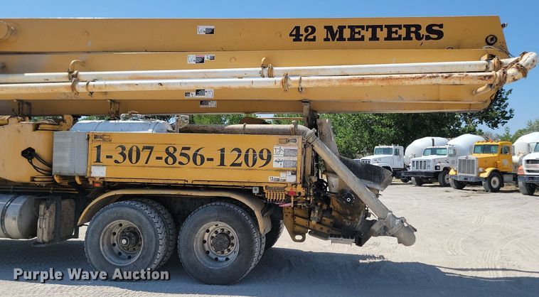 image for item OD9706 1998 Mack MR688S concrete pump truck