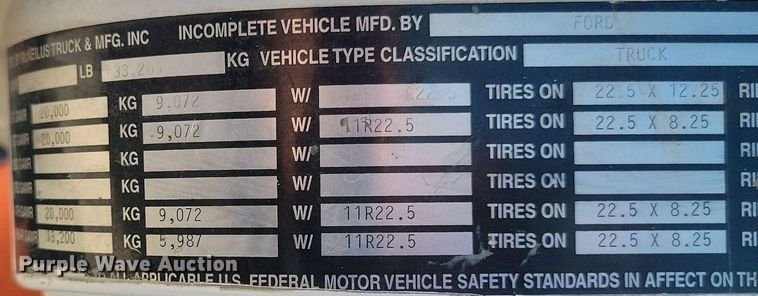 image for item OD9710 1998 Ford LT8513 ready mix truck