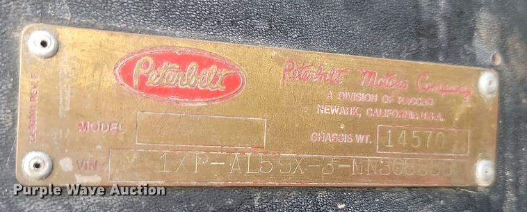 image for item OD9711 1991 Peterbilt  357 ready mix truck