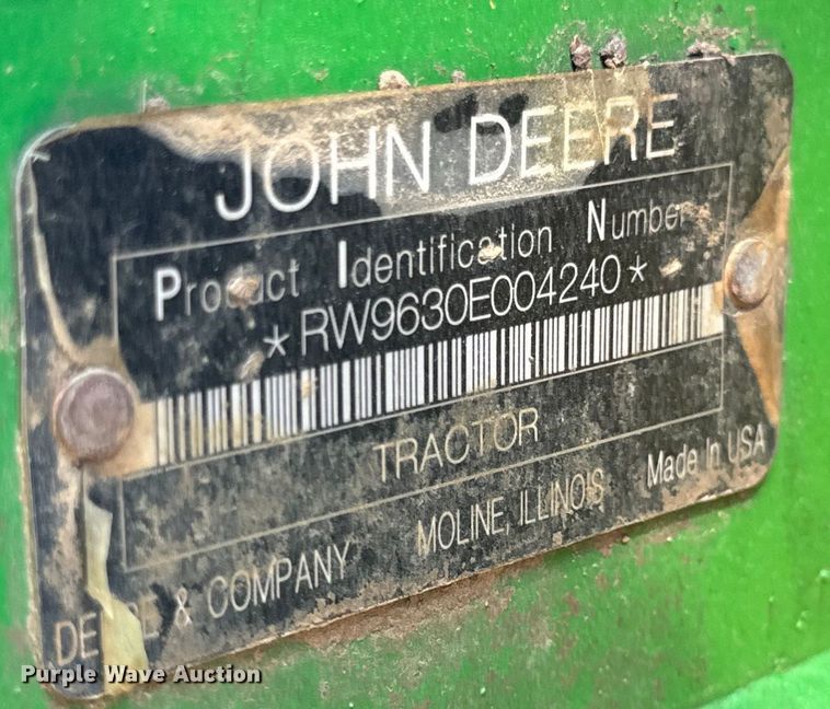 image for item OF9922 2008 John Deere 9630  Scraper Special 4WD tractor