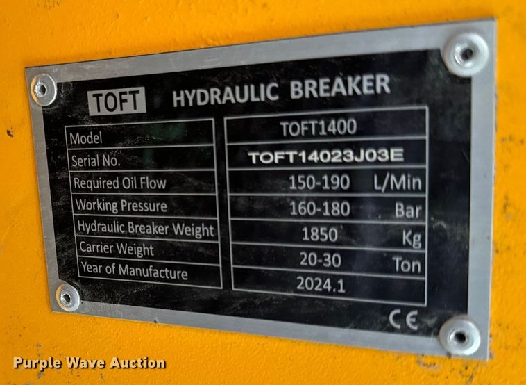 image for item OF9946 2024 Toft 1400 breaker 