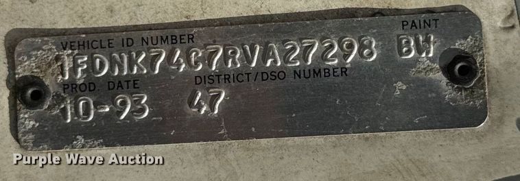 image for item OG9620 1994 Ford F700  vacuum truck