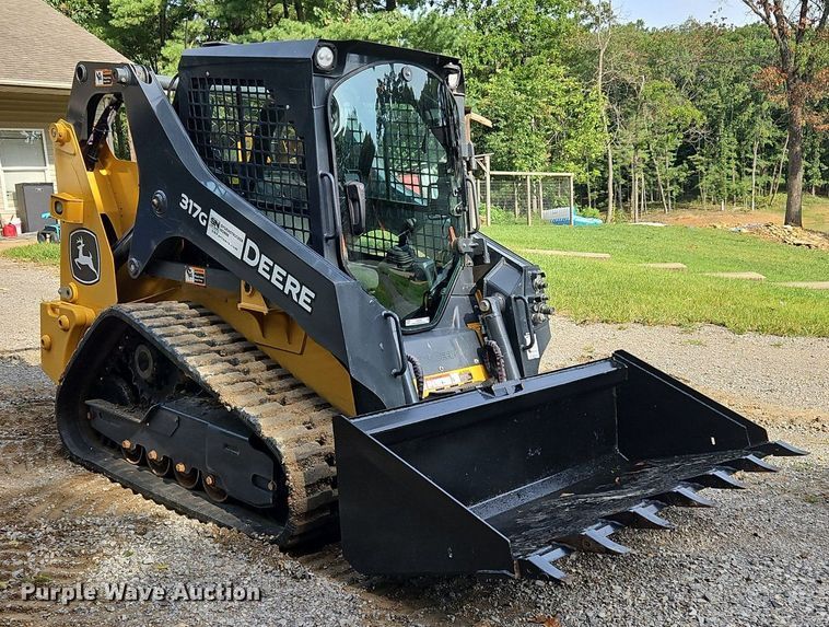 image for item OJ9792 2022 John Deere 317G tracked skid steer loader