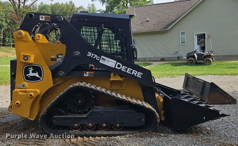image for item OJ9792 2022 John Deere 317G tracked skid steer loader