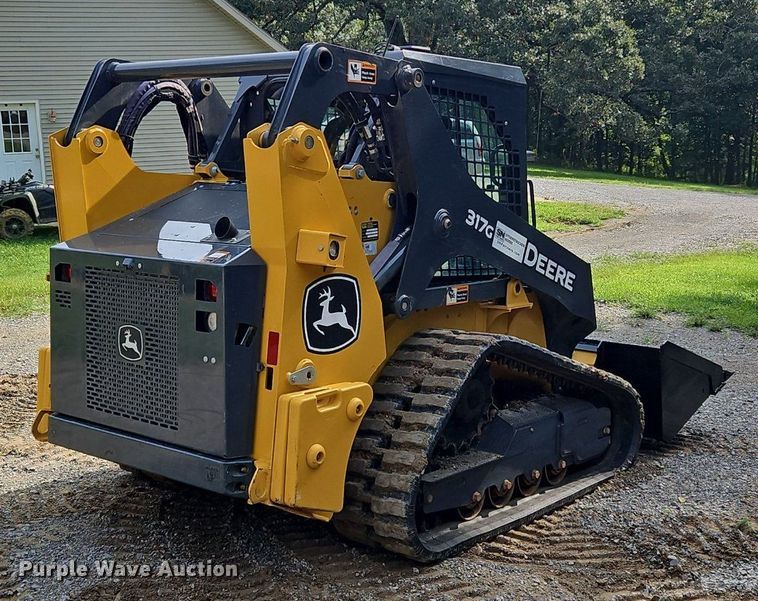 image for item OJ9792 2022 John Deere 317G tracked skid steer loader