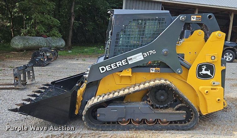 image for item OJ9792 2022 John Deere 317G tracked skid steer loader