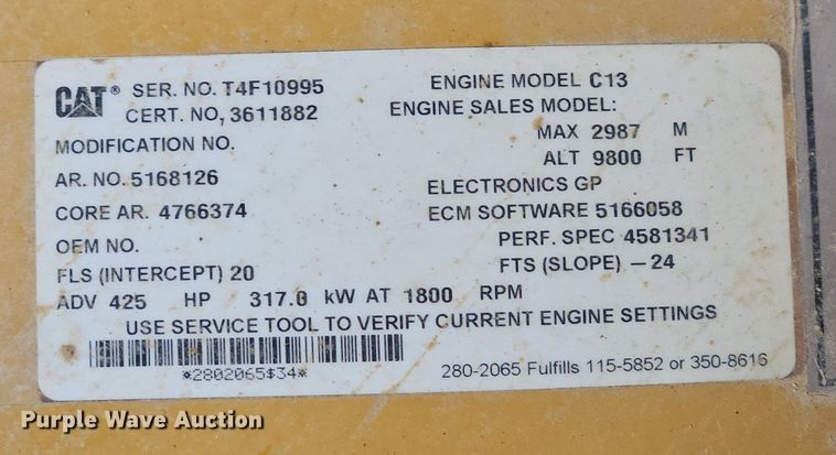 image for item OJ9799 2018 Caterpillar  349FL excavator