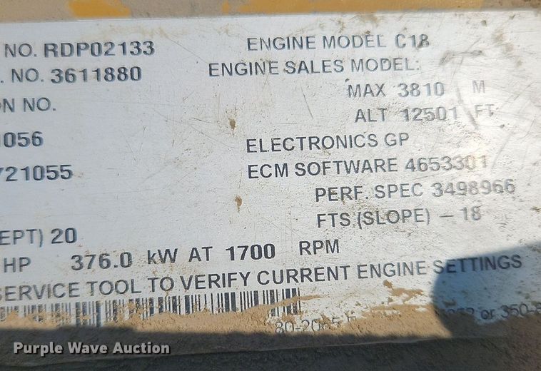 image for item OJ9800 2015 Caterpillar  745C haul truck