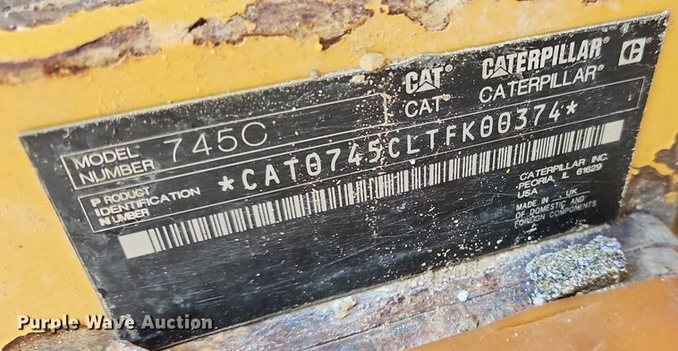 image for item OJ9801 2015 Caterpillar  745C haul truck