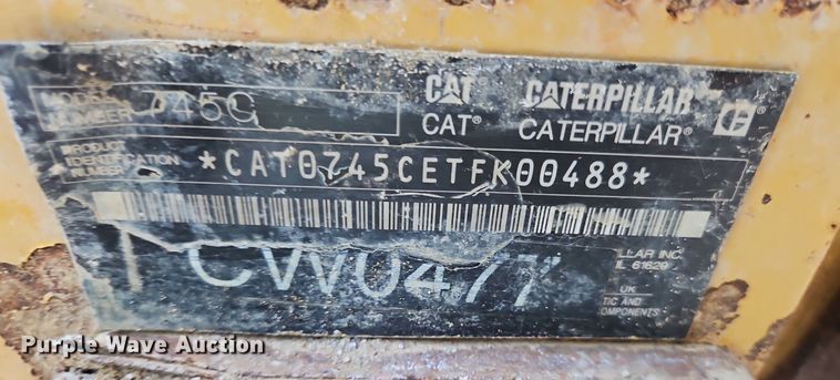 image for item OJ9802 2015 Caterpillar  745C haul truck