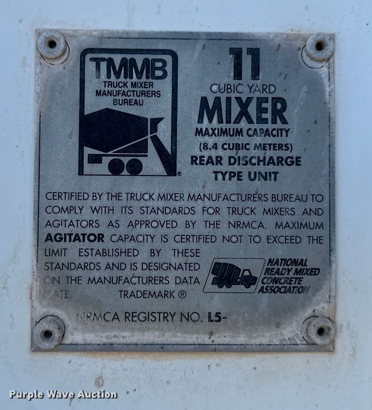 image for item OM9577 1997 Mack RD690S ready mix truck