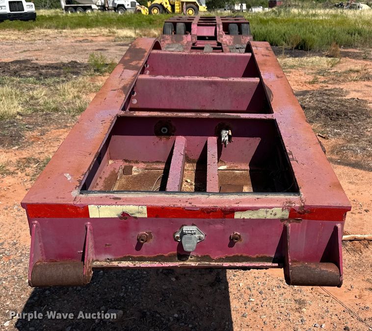 image for item OM9583 1988 Trail King lowboy equipment trailer