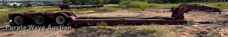 image for item OM9583 1988 Trail King lowboy equipment trailer
