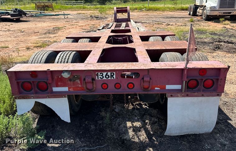 image for item OM9583 1988 Trail King lowboy equipment trailer
