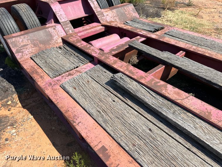 image for item OM9583 1988 Trail King lowboy equipment trailer