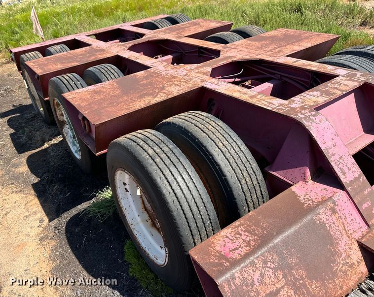 image for item OM9583 1988 Trail King lowboy equipment trailer