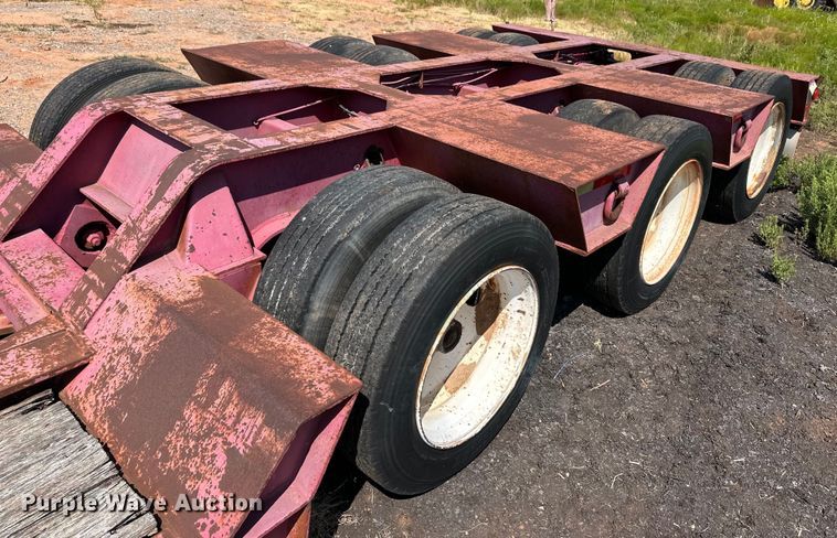 image for item OM9583 1988 Trail King lowboy equipment trailer