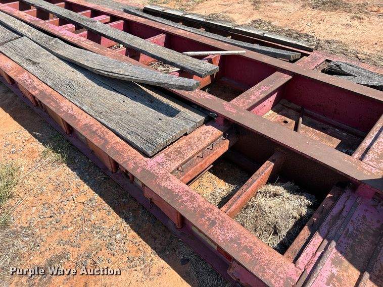 image for item OM9583 1988 Trail King lowboy equipment trailer