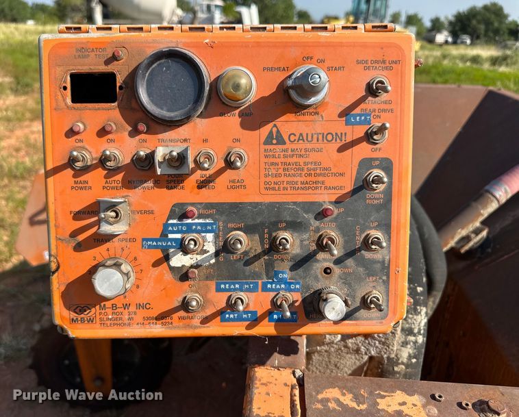 image for item OM9584 MBW CG100 curb machine