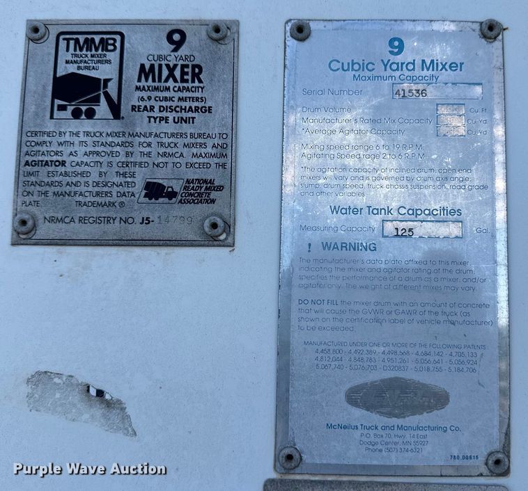 image for item OM9601 1996 Mack DM690S ready mix truck