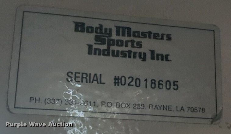 image for item DL1058 Body Masters workout equipment