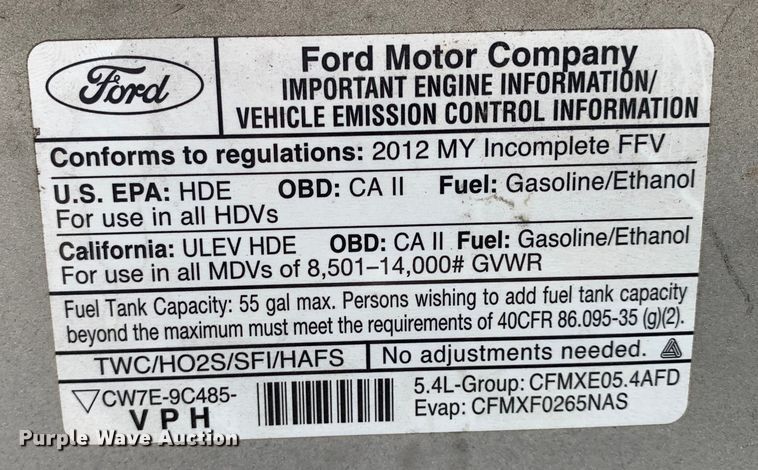 image for item DM1763 2012 Ford E350 Super Duty sewer inspection truck