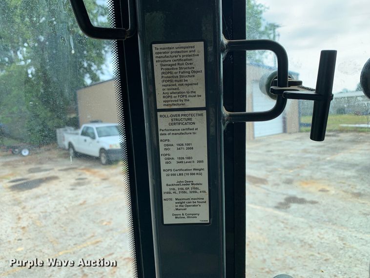 image for item DM1764 2015 John Deere 310L backhoe