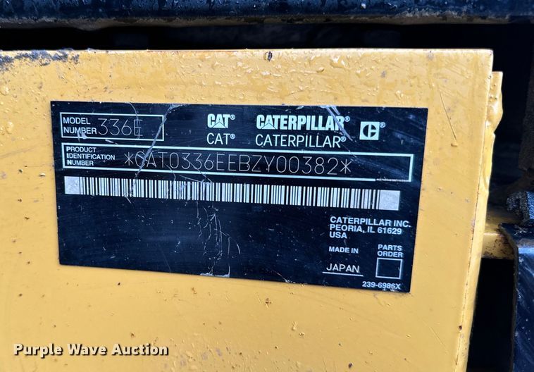 image for item DP6674 2011 Caterpillar  336EL excavator
