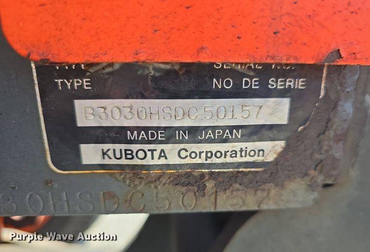 image for item DQ4475 2005 Kubota B3030 MFWD tractor