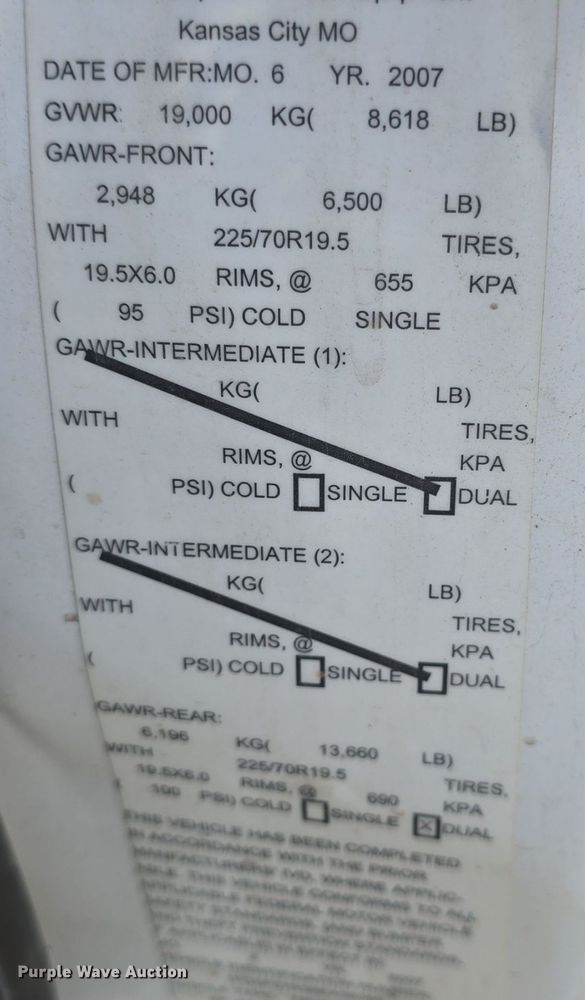 image for item DQ4478 2008 Ford F550 Super Duty XL utility / service truck