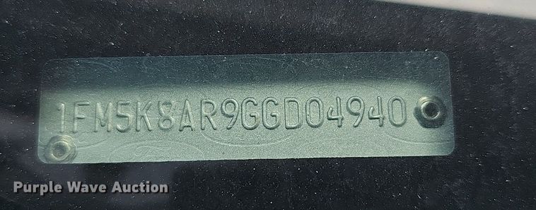 image for item DQ4495 2016 Ford Explorer Police Interceptor  SUV