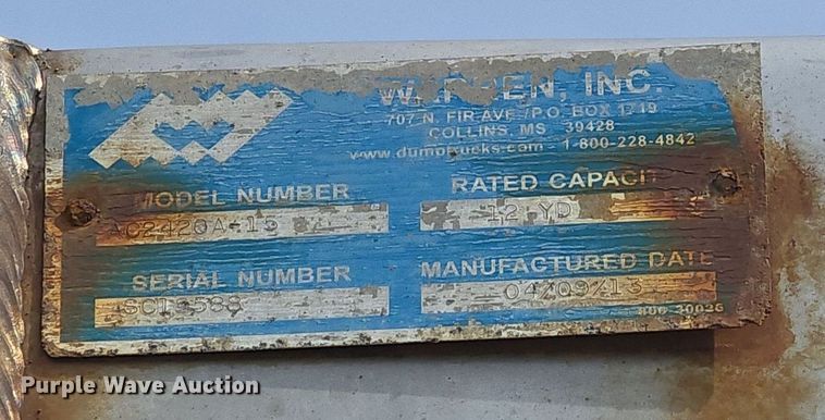 image for item DQ4541 2014 International WorkStar 7500 dump truck