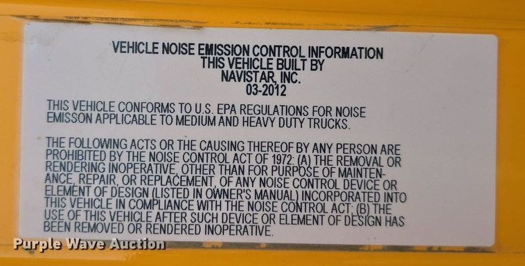 image for item DQ4543 2013 International WorkStar 7500 dump truck