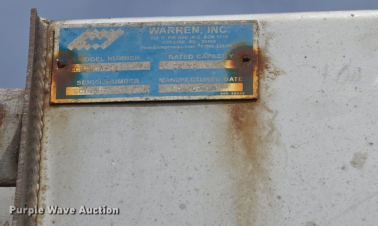 image for item DQ4544 2014 International  WorkStar 7500 dump truck