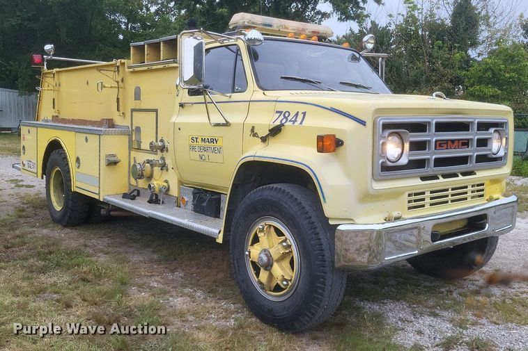 image for item DR4955 1983 GMC C7000 pumper fire truck