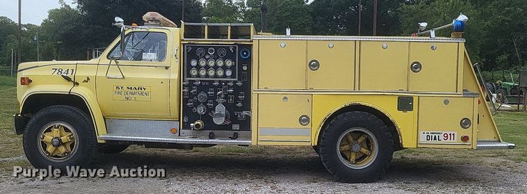image for item DR4955 1983 GMC C7000 pumper fire truck