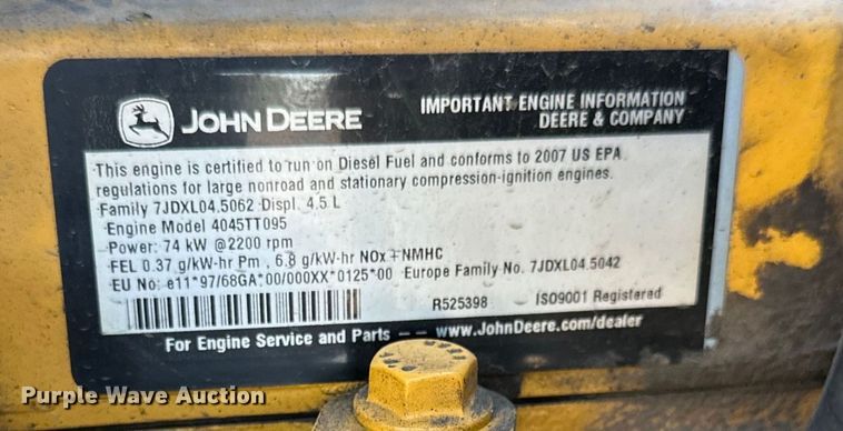 image for item DS4218 2007 John Deere  410J backhoe